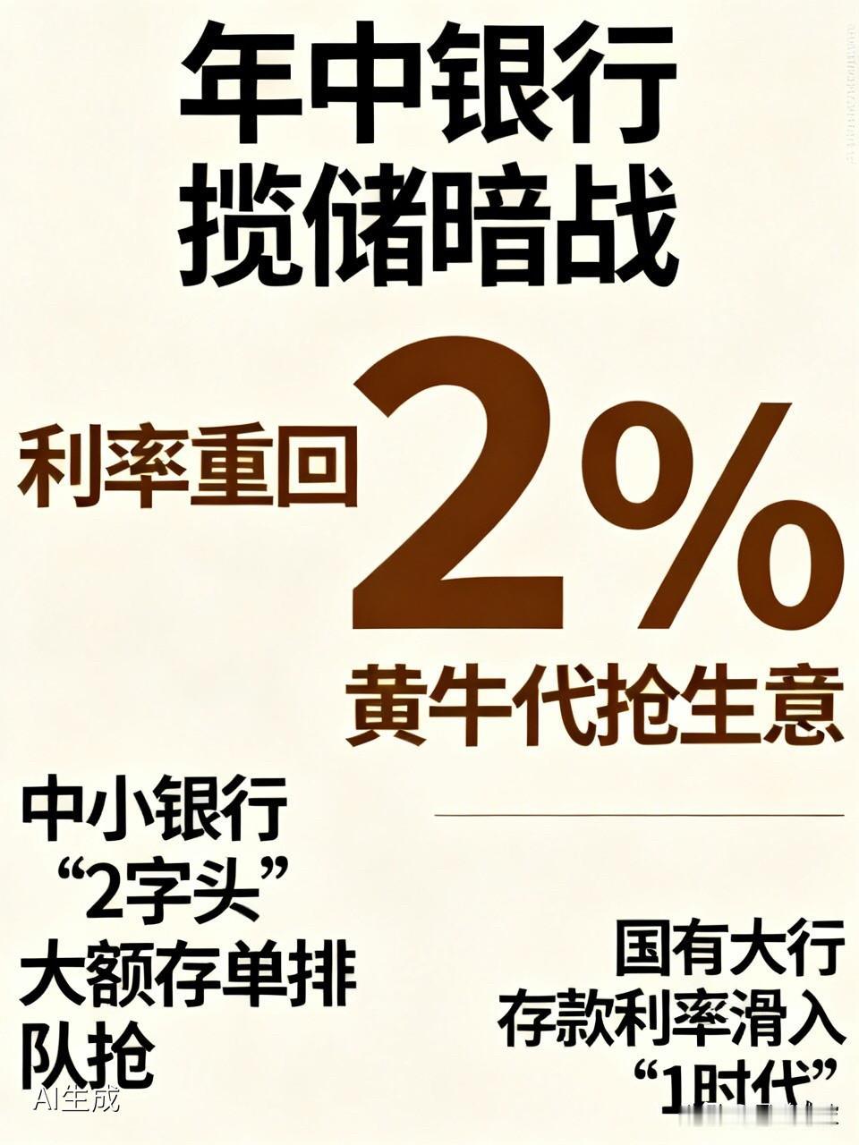 年中银行打响“揽储暗战”：利率重回2%，有黄牛开始“代抢生意”进入6月，