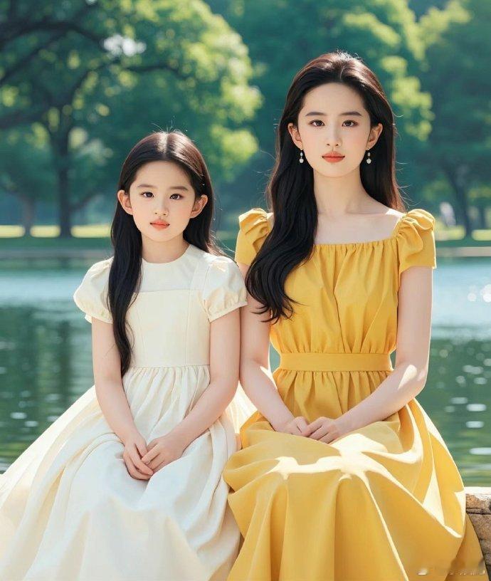 刘亦菲如果生孩子，女儿肯定是这样的​​​