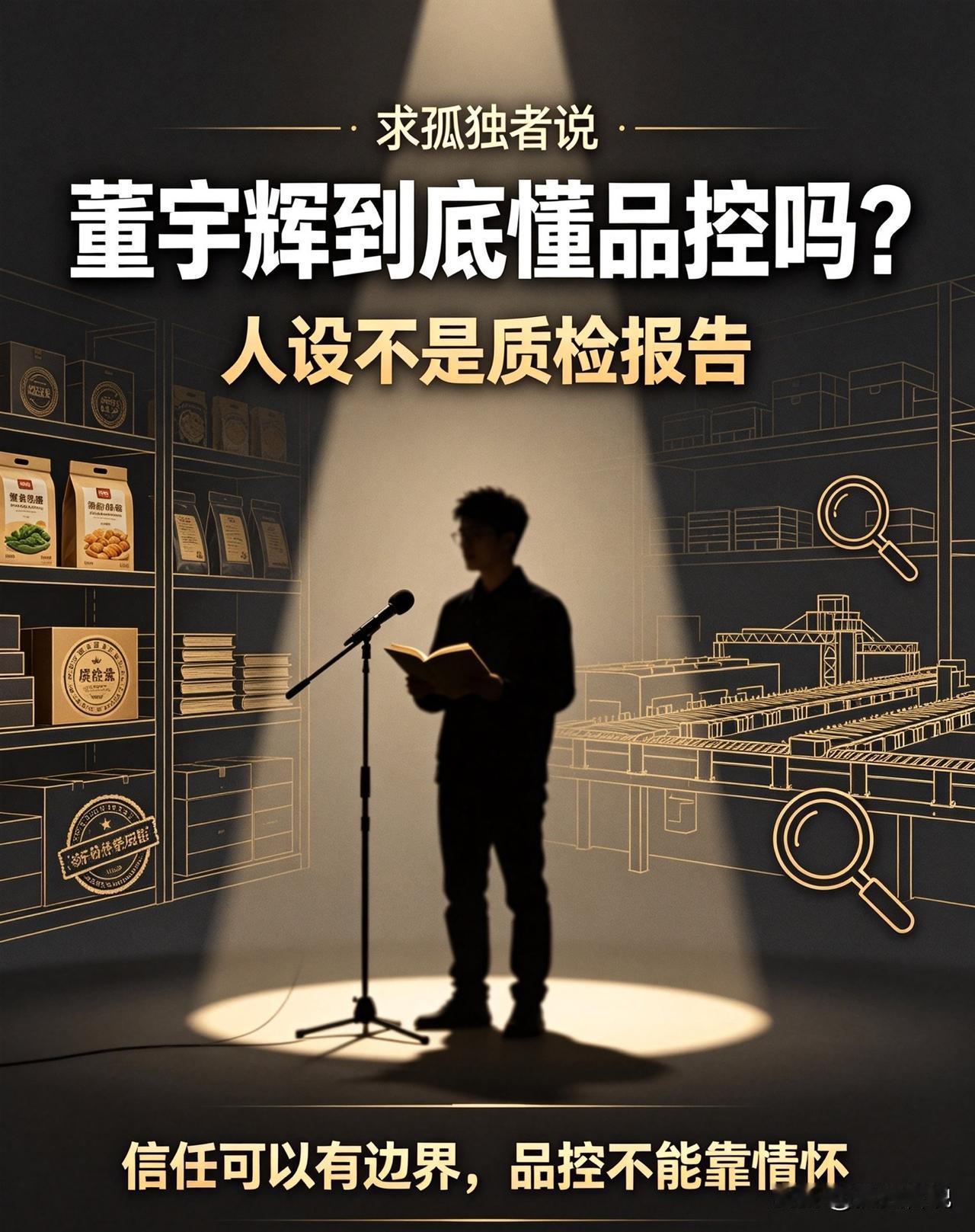 董宇辉到底懂不懂品控？很多人在董宇辉直播间下单，本质买的不是商品，是一份信任