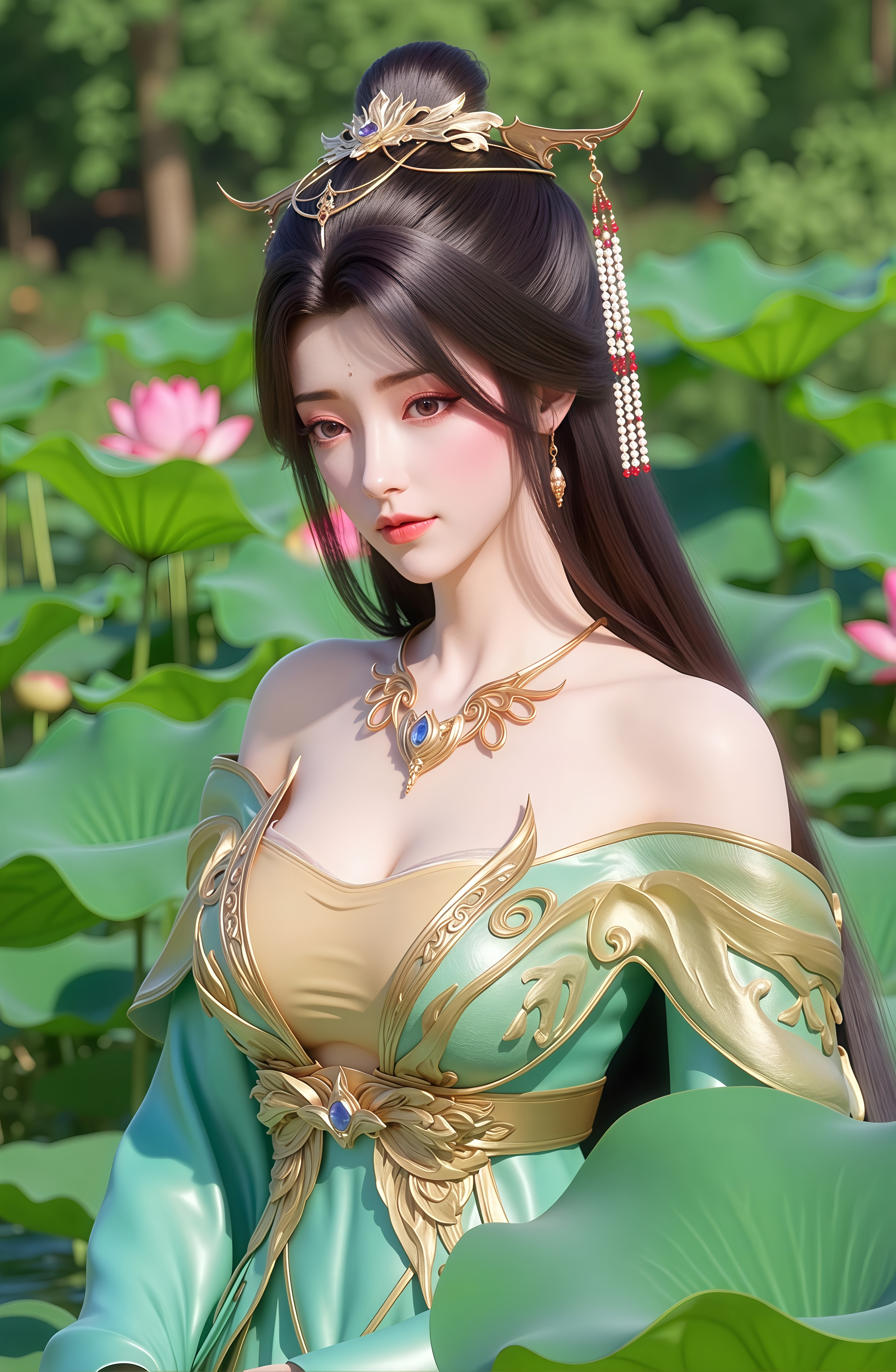 「国漫女神」完美世界月婵壁纸：等风也等你，不是风动是我心动！