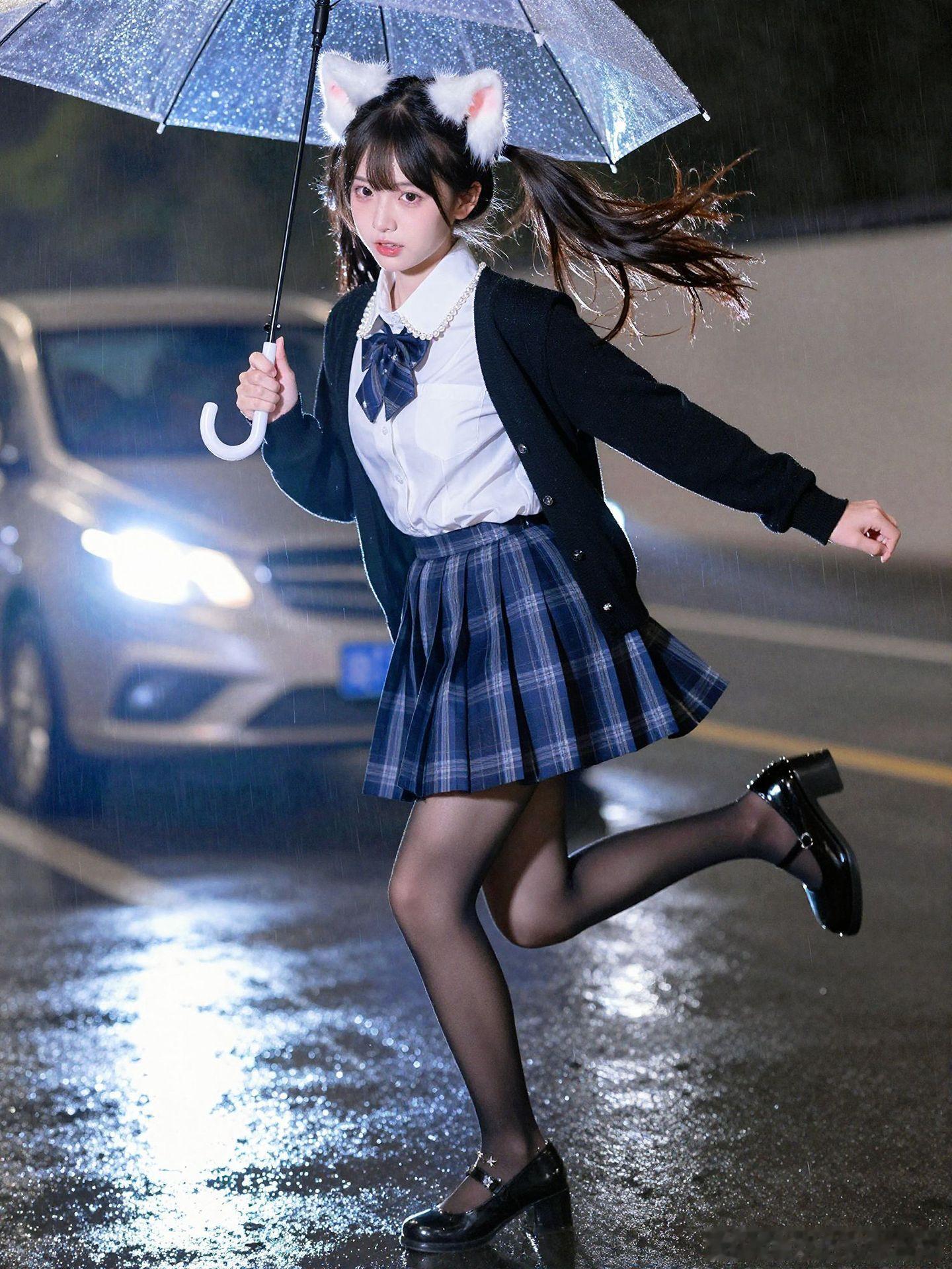 夜色下的JK少女~