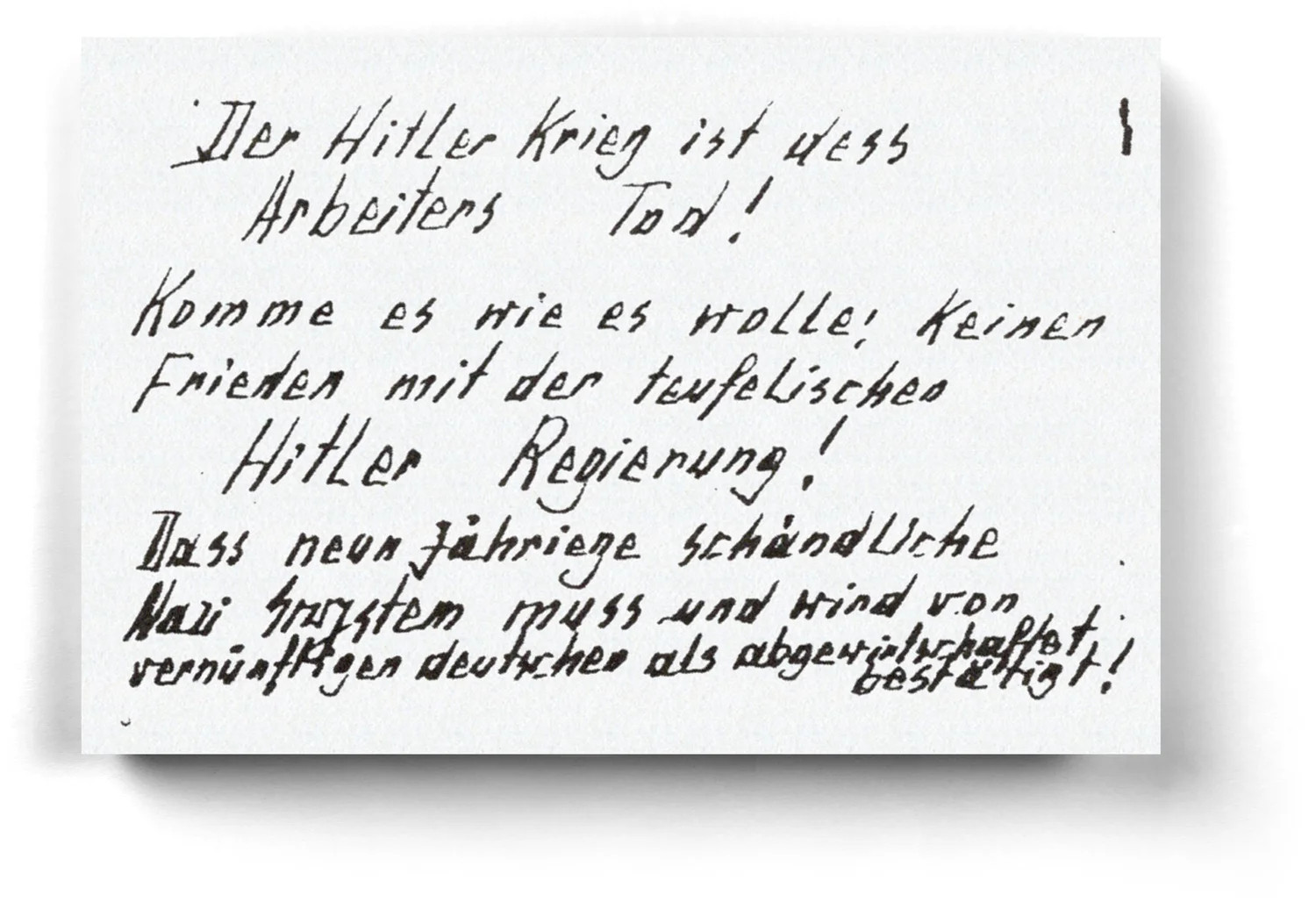 二战时期，奥托·汉佩尔和艾莉丝·汉佩尔是居住在柏林的一对夫妇，丈夫奥托是一名工人