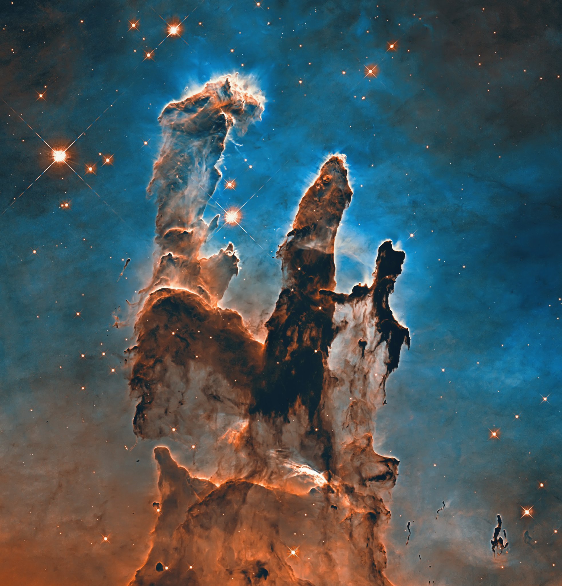 想想看：谨慎估计，宇宙中存在多达两万亿个星系。星系中蕴藏着数十亿颗恒星，甚至更多