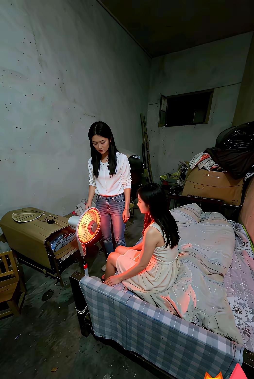 这么漂亮，这出租屋好差