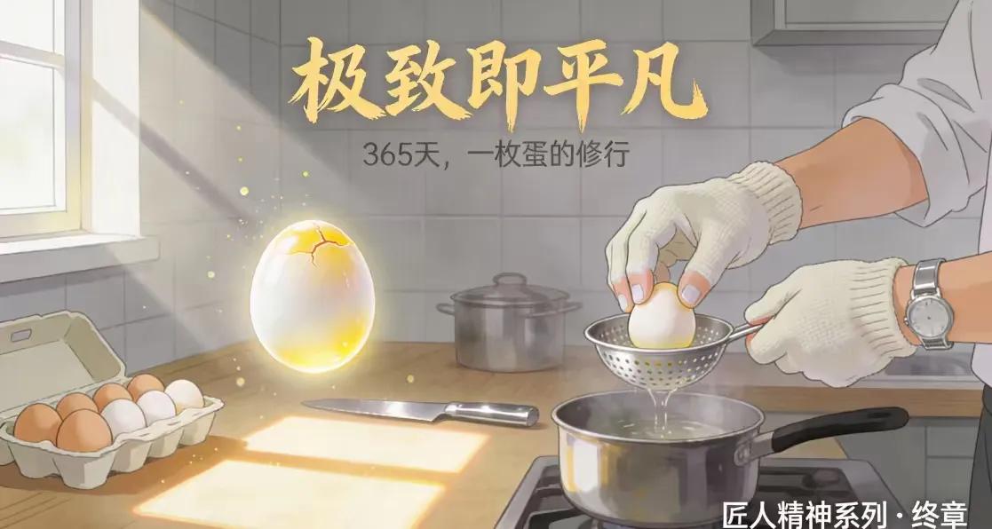 煮蛋8天涨粉356万！“蛋神”爆红背后：简单事做到极致便是匠人一句“水开下蛋