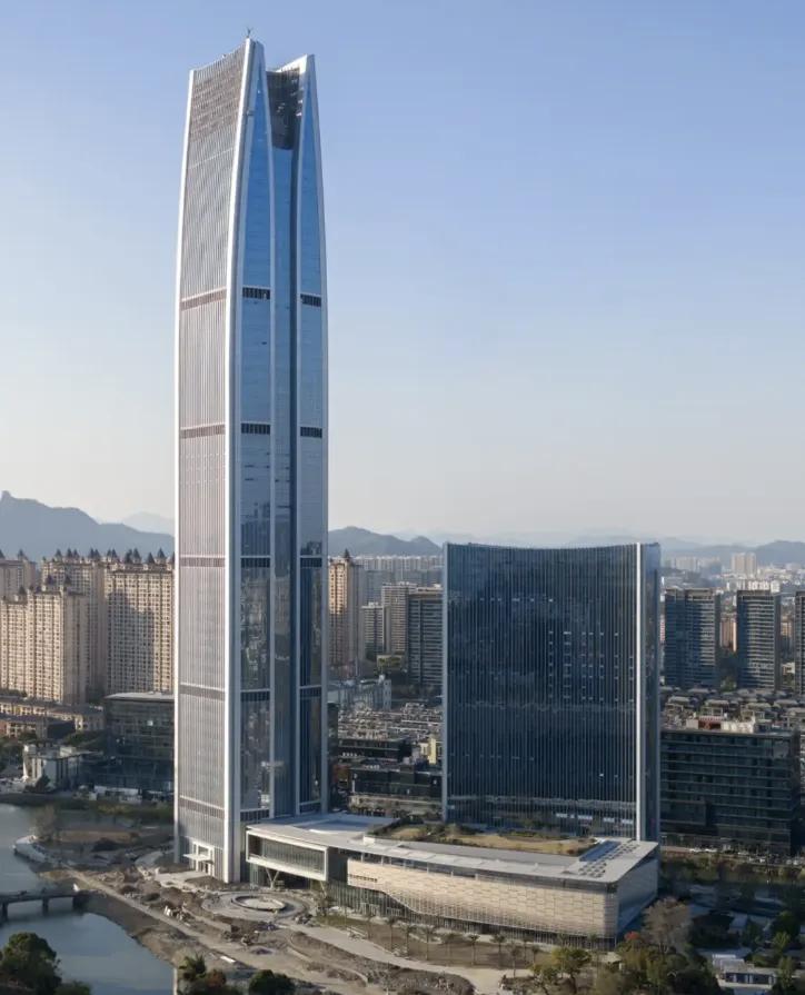 300米县域地标将亮相！温岭中心预计4月底竣工，成中国县城第二高楼随着温州