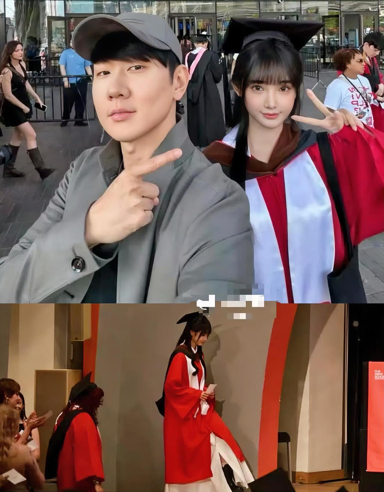 林俊杰晒了张合照。全网都在问：你女儿这么大了？44岁。23岁女友。21年差。