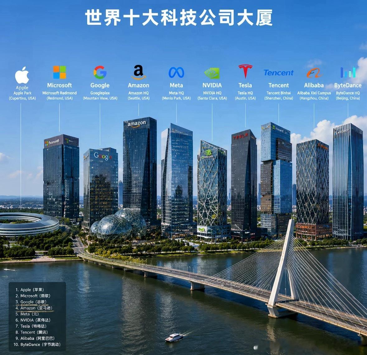 最像公园的科技公司深圳大厂把海景留给一线员工世界十大科技公司！这个楼估计是每个