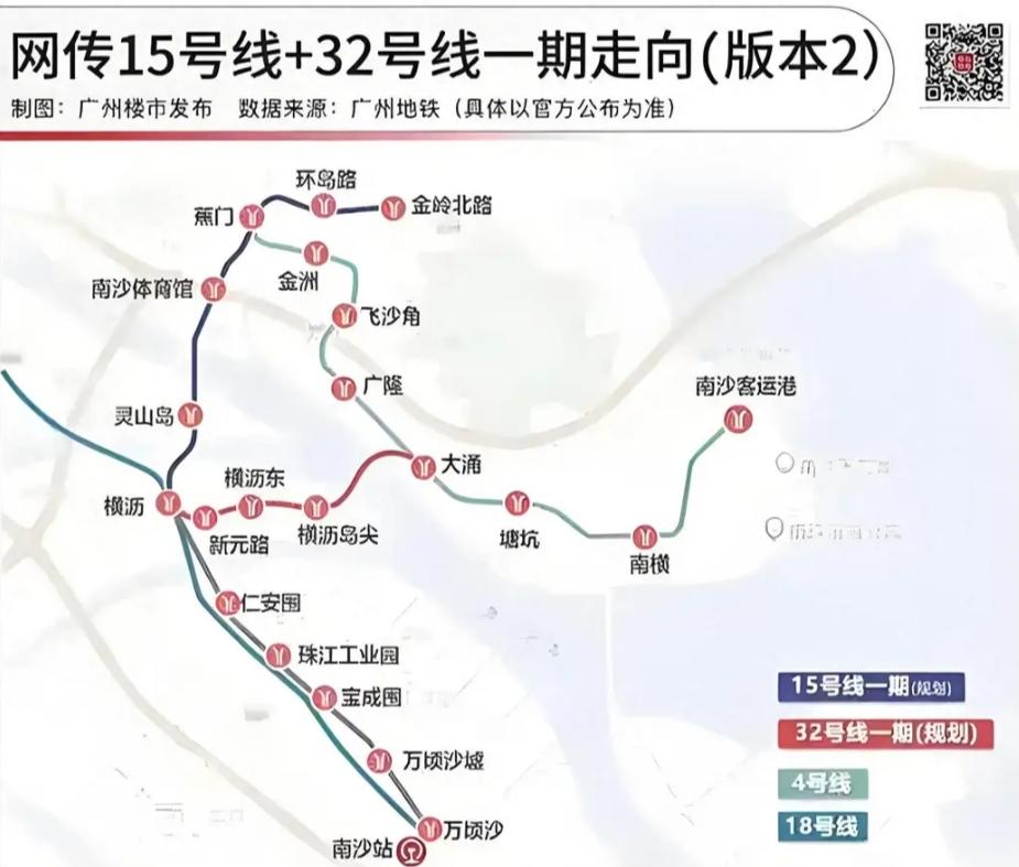 南沙市民必看！15号线环线大动作，通勤、房价要翻天！南沙人心心念念的地铁15
