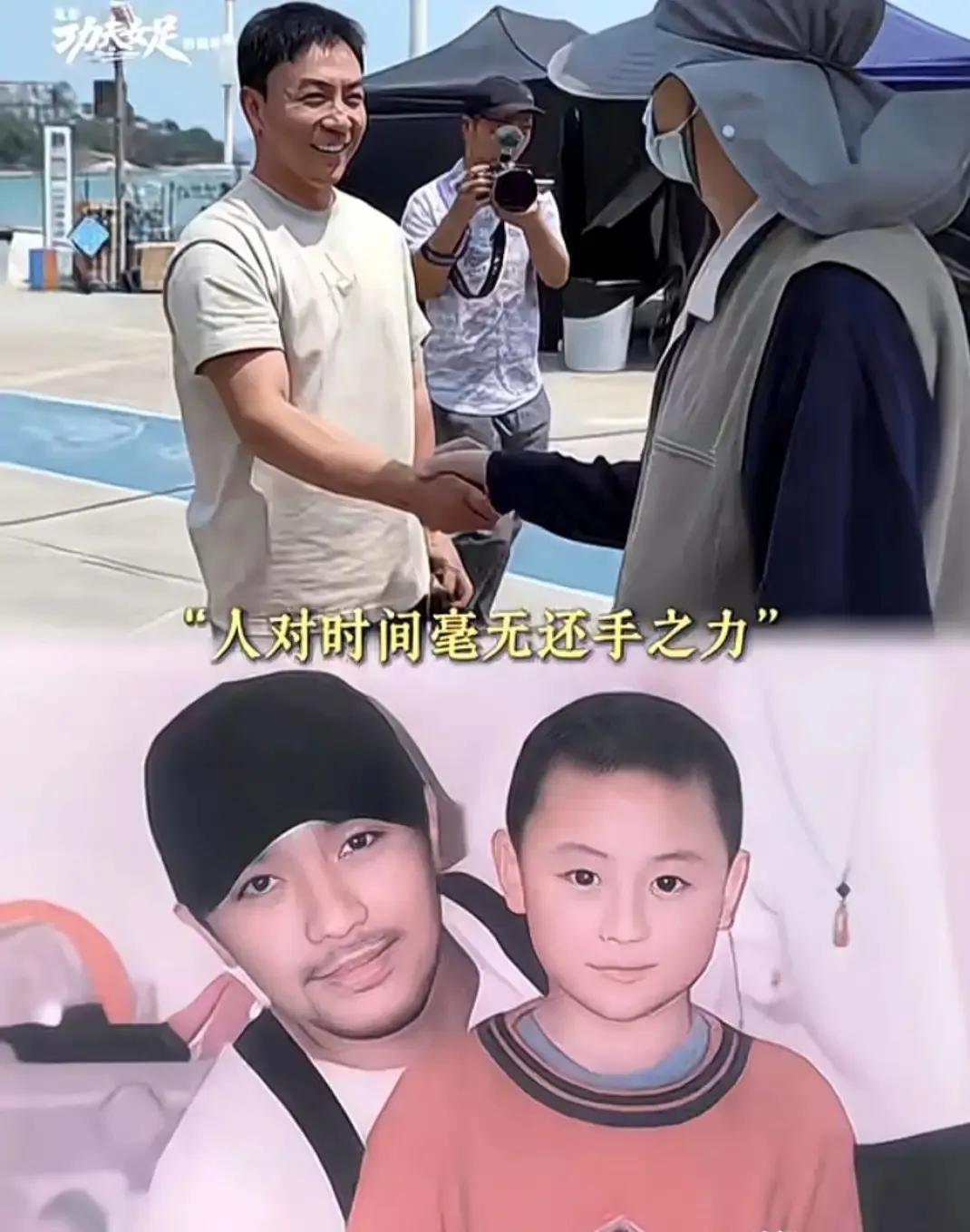 真是没想到，释小龙居然和星爷那么早就认识。1995年，7岁的释小龙探班《回魂夜