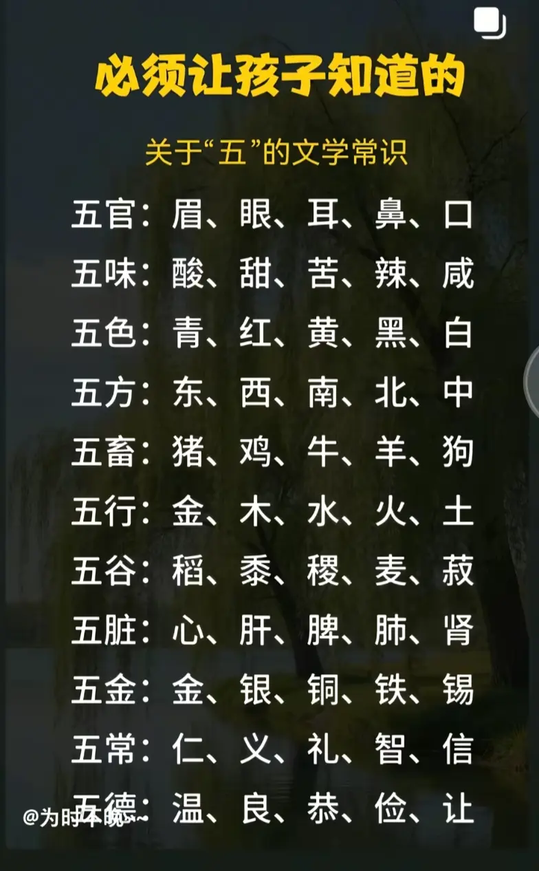 你必须知道的文学常识。
