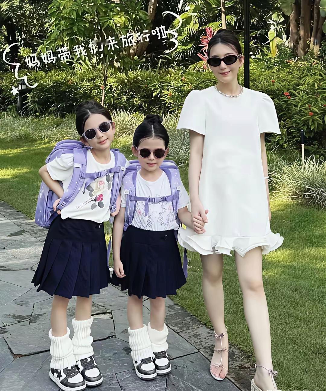 现在能理解郭富城为什么也化身“女儿奴”了，两个宝贝太可爱了！像两个小方媛！可可爱