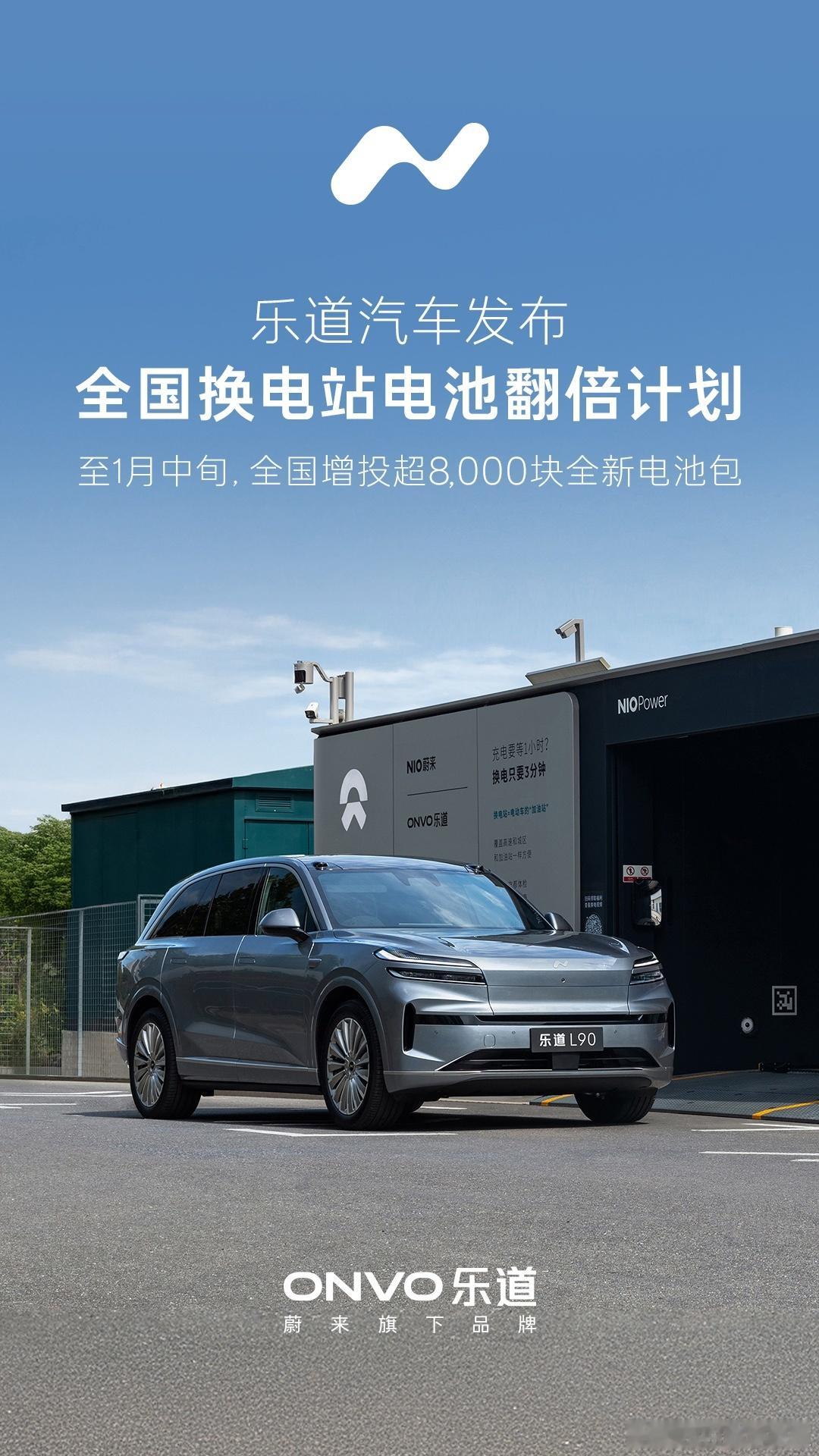 这是为二月份的春运提前做准备了。乐道官宣至一月中旬，全国增投超8000块全新