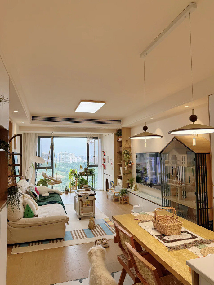 室内99平的原木风，养猫的朋友可以强烈参考