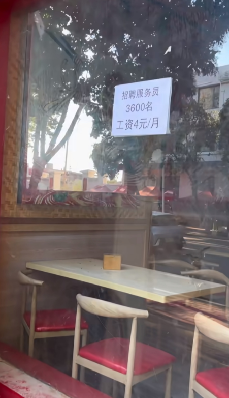 4元一个月谁来呀？你还想招3600人！我的天耶！