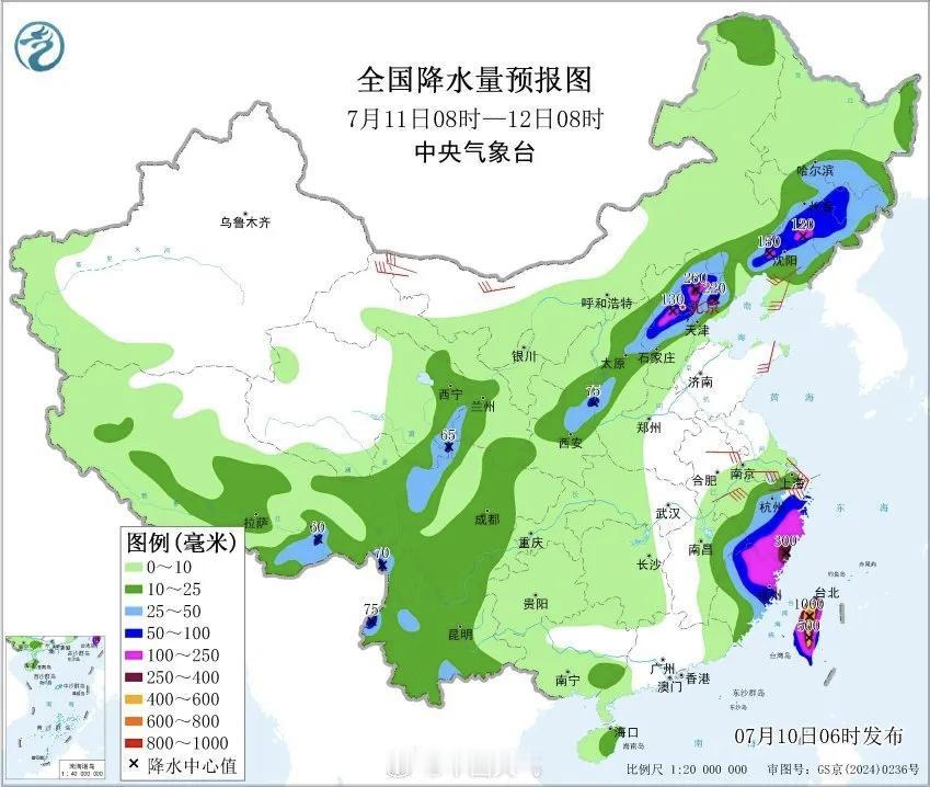 一起来看看台风“巴威”按时间顺序降雨量图示！我们可以看出，虽然东部每个地方都会