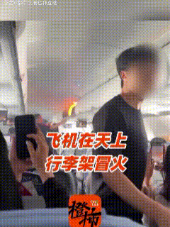 魂都吓没了！今天看到这架飞机在飞行时行李架上突然起火的消息，我的心“咯噔”一下为