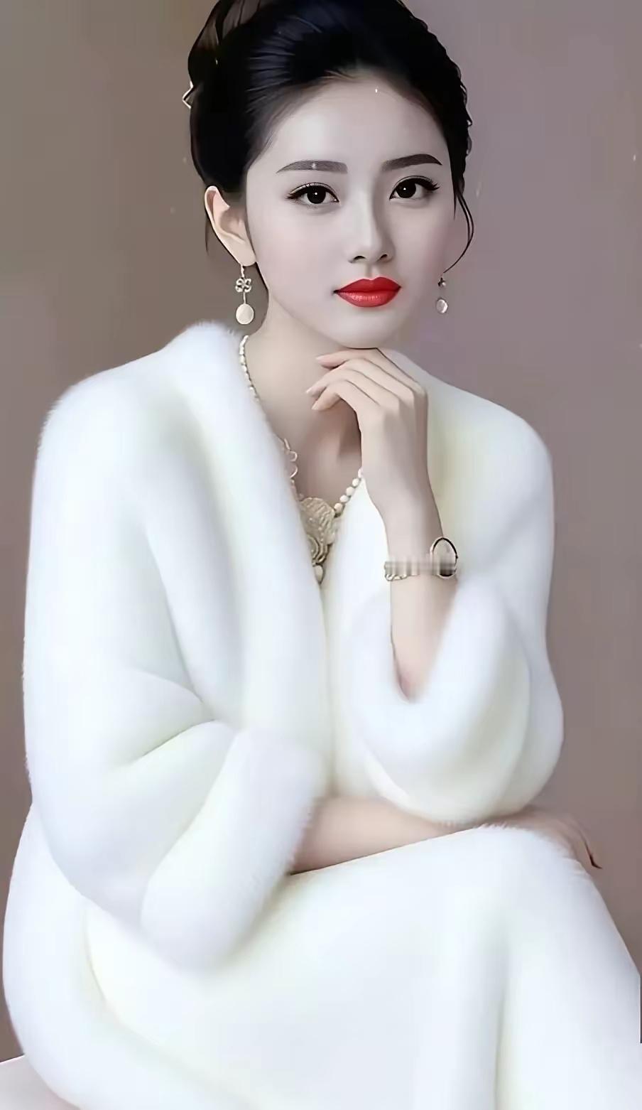 玉颜如雪，温婉如玉。