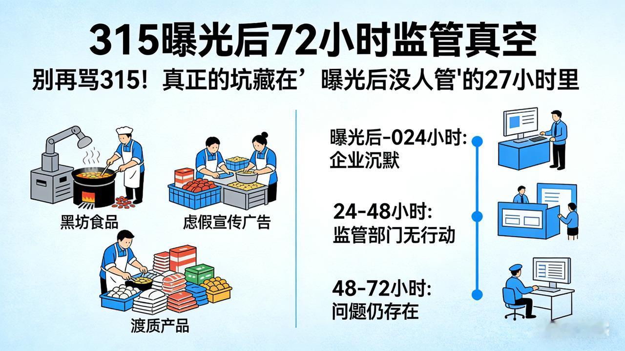 别再骂315了！真正的坑，藏在“曝光后没人管”的72小时里今年315曝光漂白