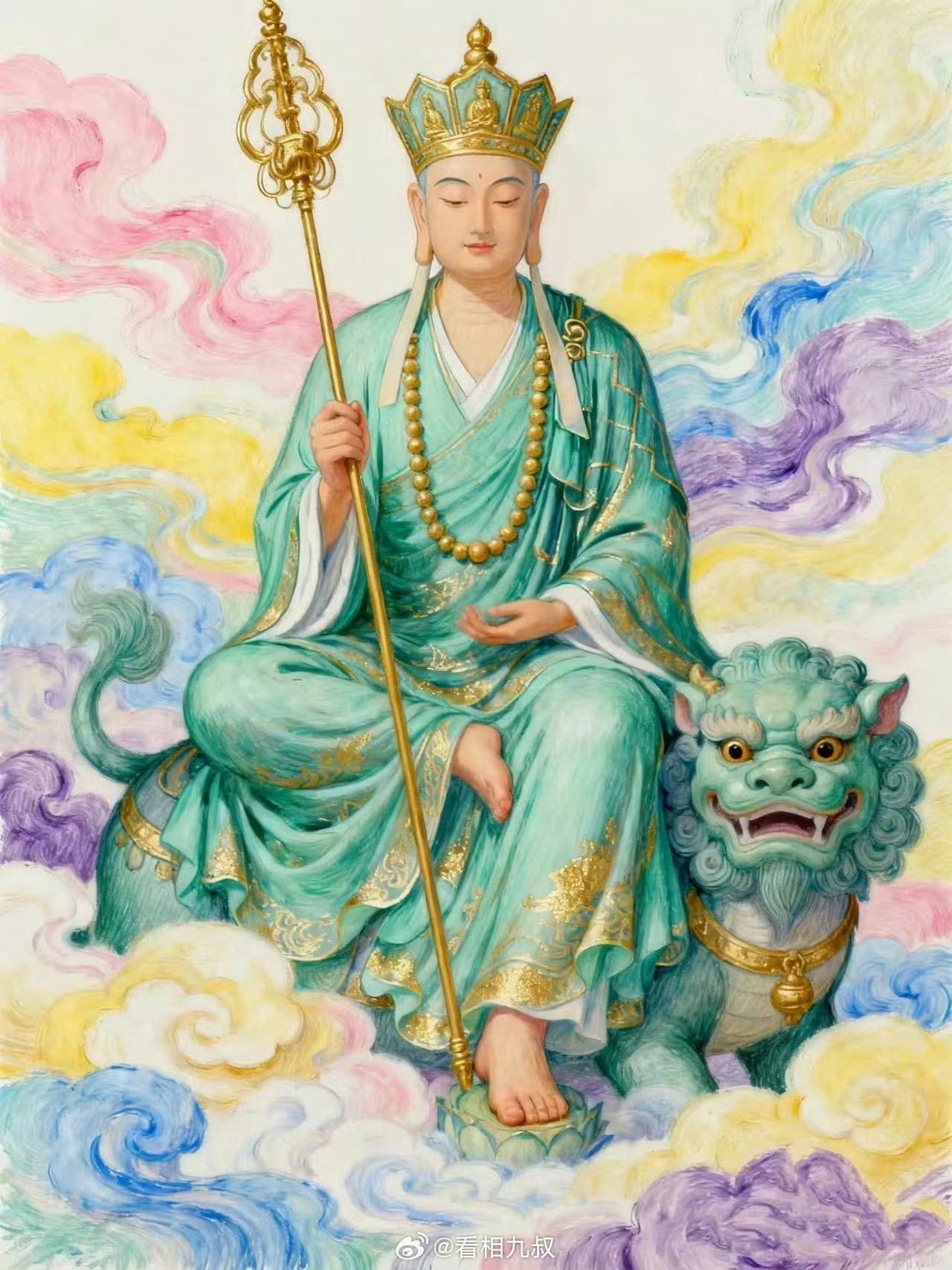 【念一万声地藏王菩萨圣号，消灾免难】现在学了《地藏经》，修地藏法门。《地藏经》告