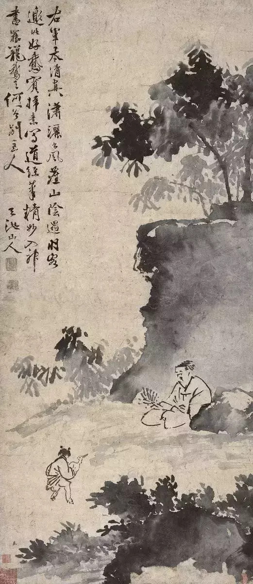 徐渭（1521—1593）明代书画家，他被称“中国式梵高”。是中国画历史上的旷世