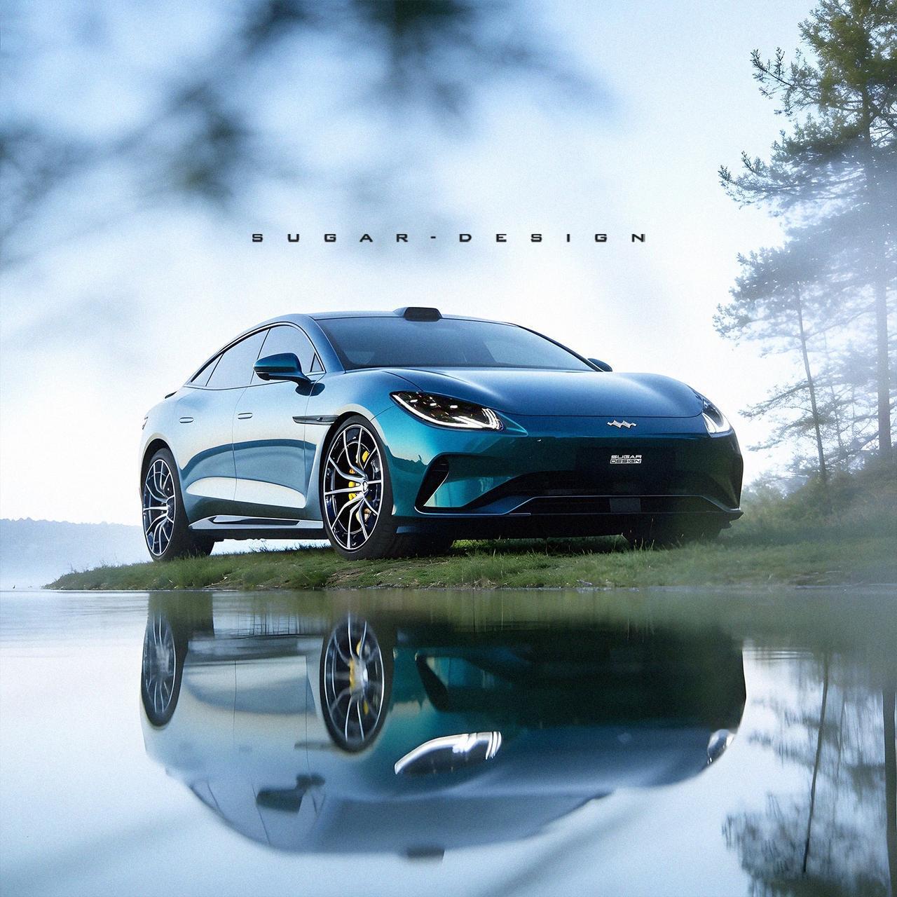 方程豹镁9四门轿跑车新车预览！镁镁桑Nine！方程豹镁9新车预览！前两天曝光的