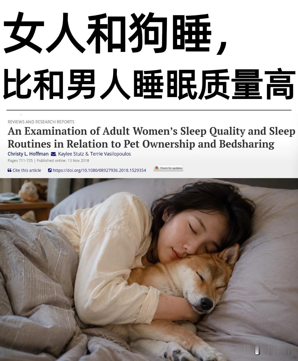 962名女性实测｜最佳床伴榜单出炉，小狗完胜男人🐕国外院校针对962位成年