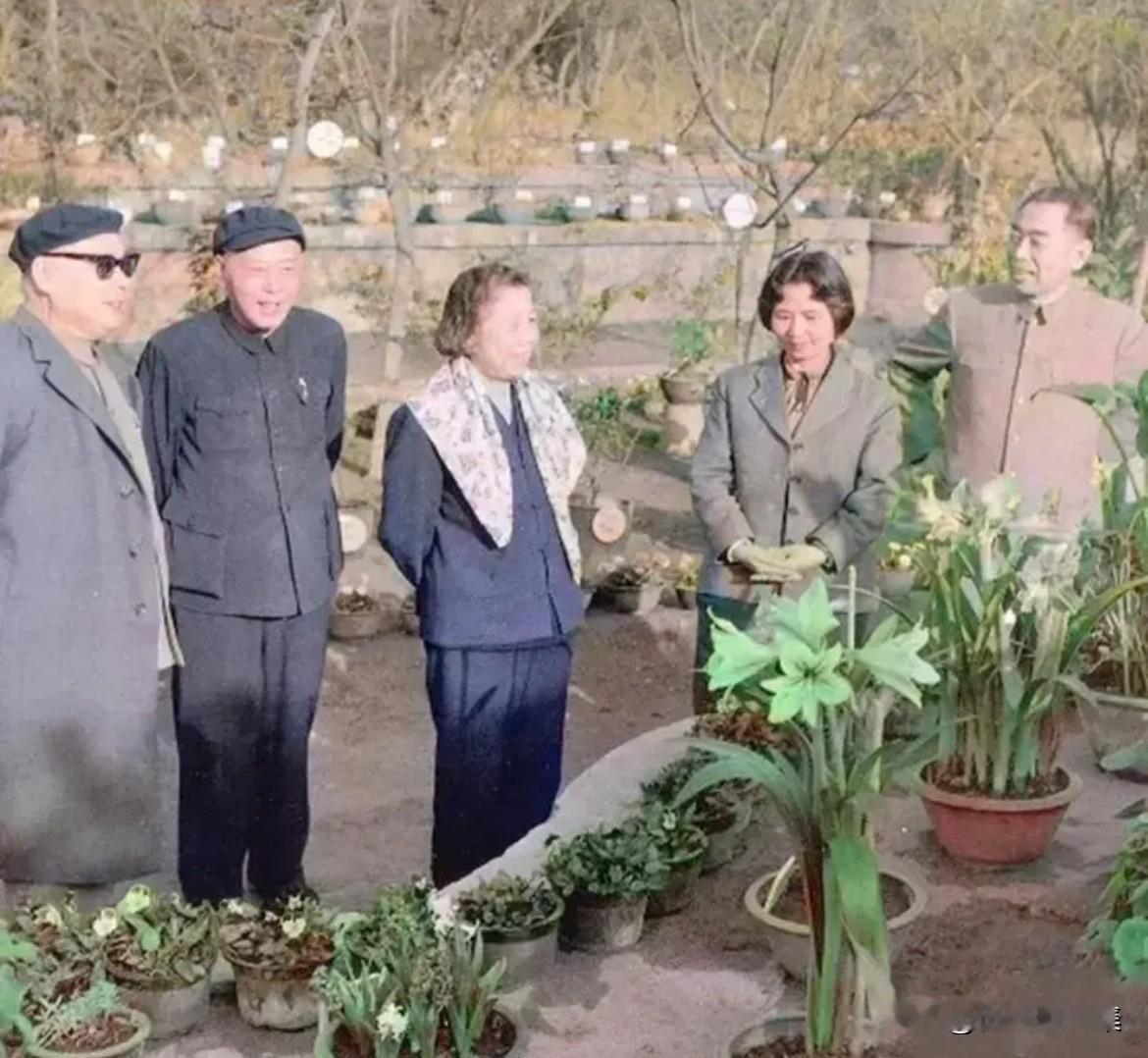 1959年，周恩来总理与夫人邓颖超、陈毅元帅与夫人张茜在李井泉陪同下，于成都金牛