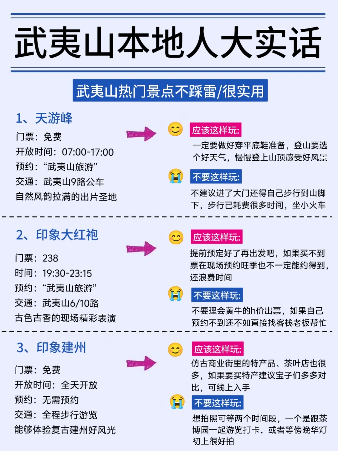 武夷山会惩罚每一个不做景点攻略的P人😫