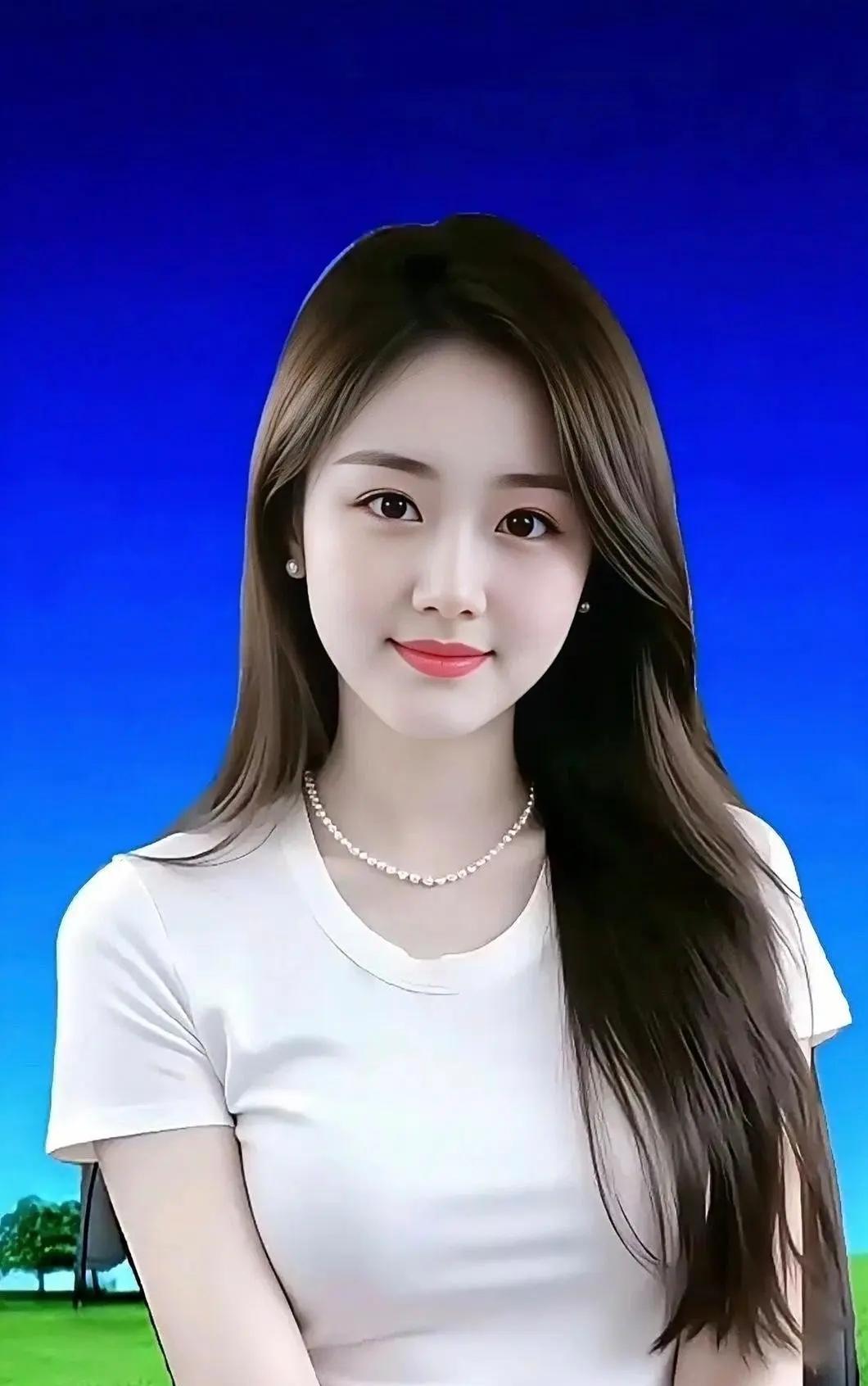 端装秀丽美少女，福相满满！