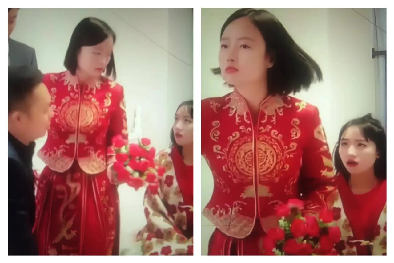 傻眼了吧？尴尬了吧！别人结婚瞎掺和，被新娘数落一顿，事因，新娘结婚当日，闺蜜提出