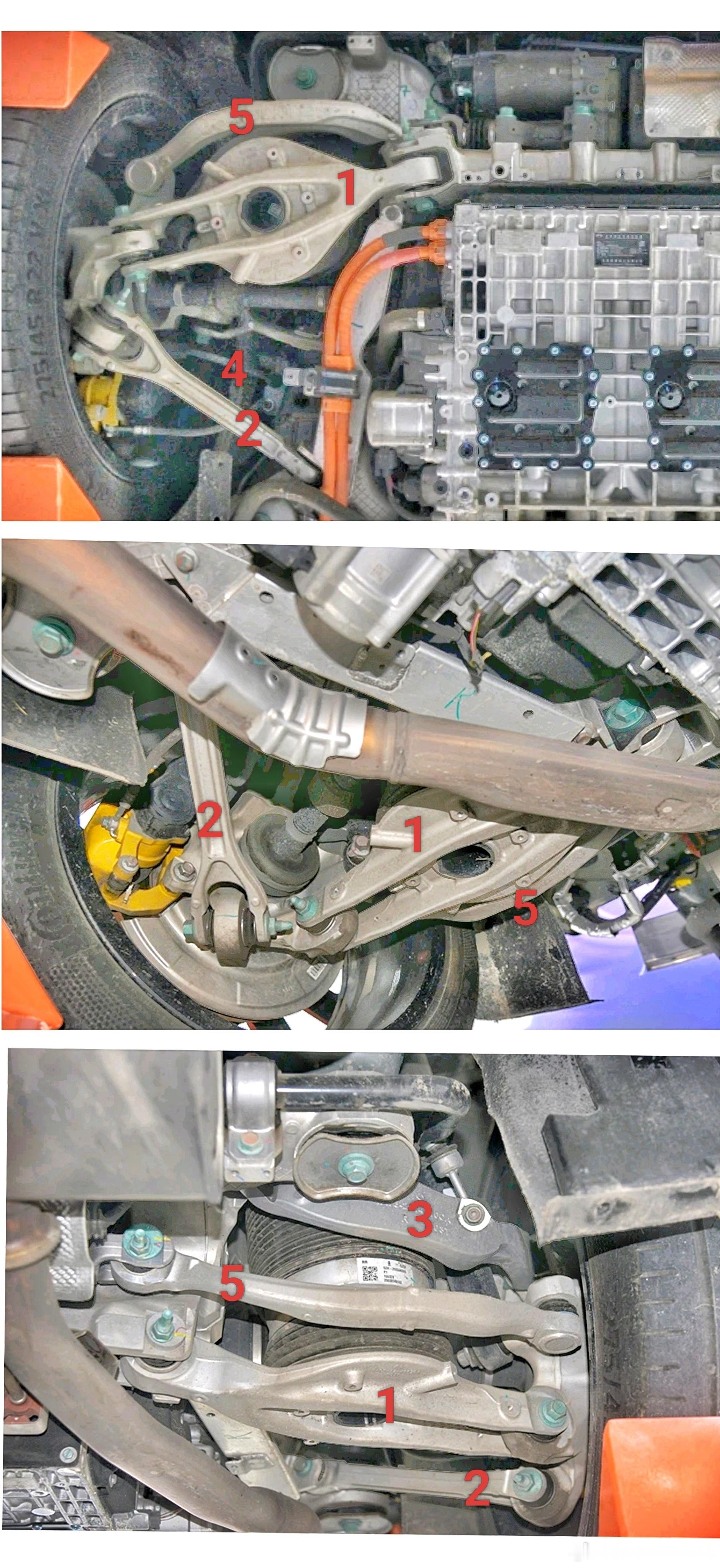 腾势N9的MLBEVO后腿。。。能清楚地看到ARB和李子串。