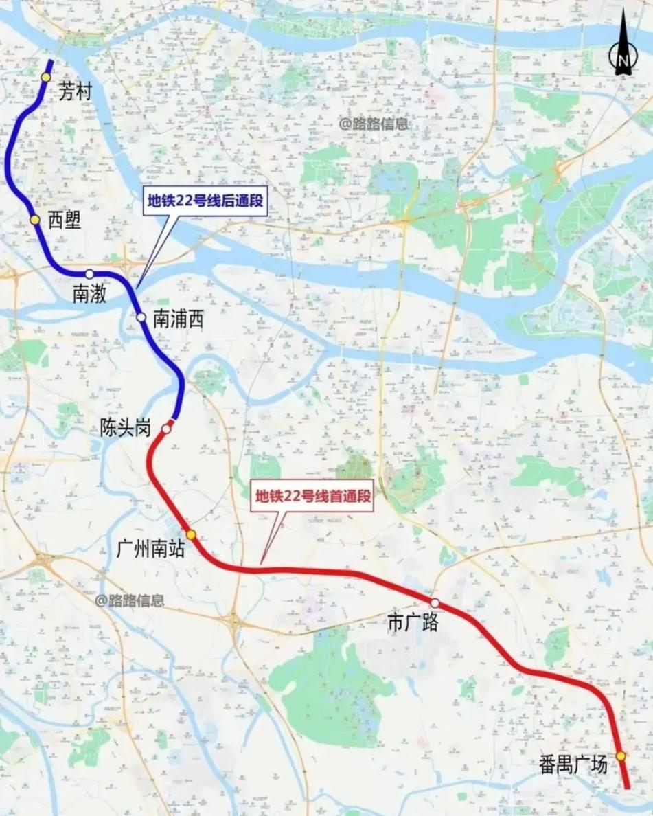 广州地铁22号线后通段正式通过验收年底开通进入倒计时备受瞩目的广州地铁22