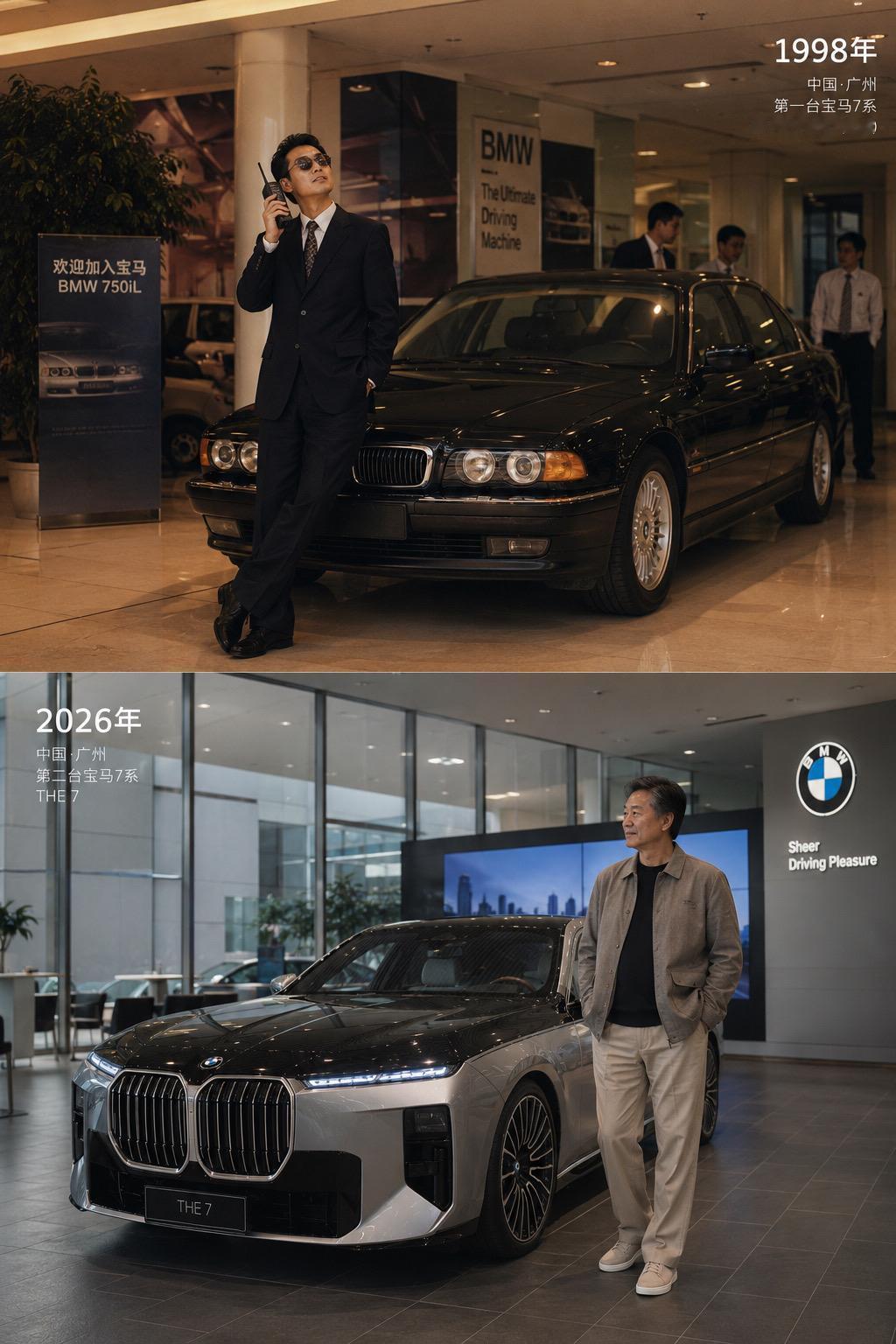 1998年，能买得起宝马7系，是什么家庭？28年后，他又买了一台7系。有些人开