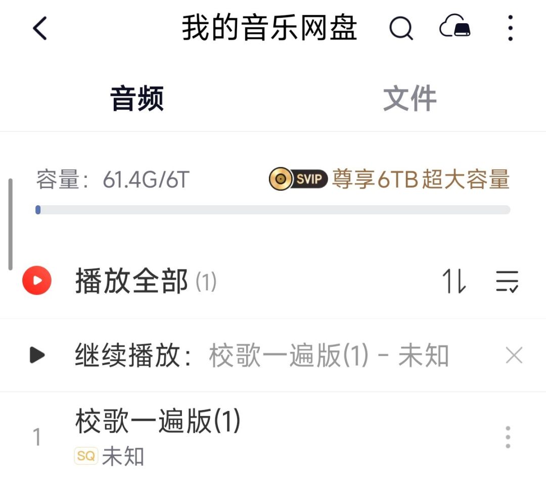 一首歌占了大部分网盘