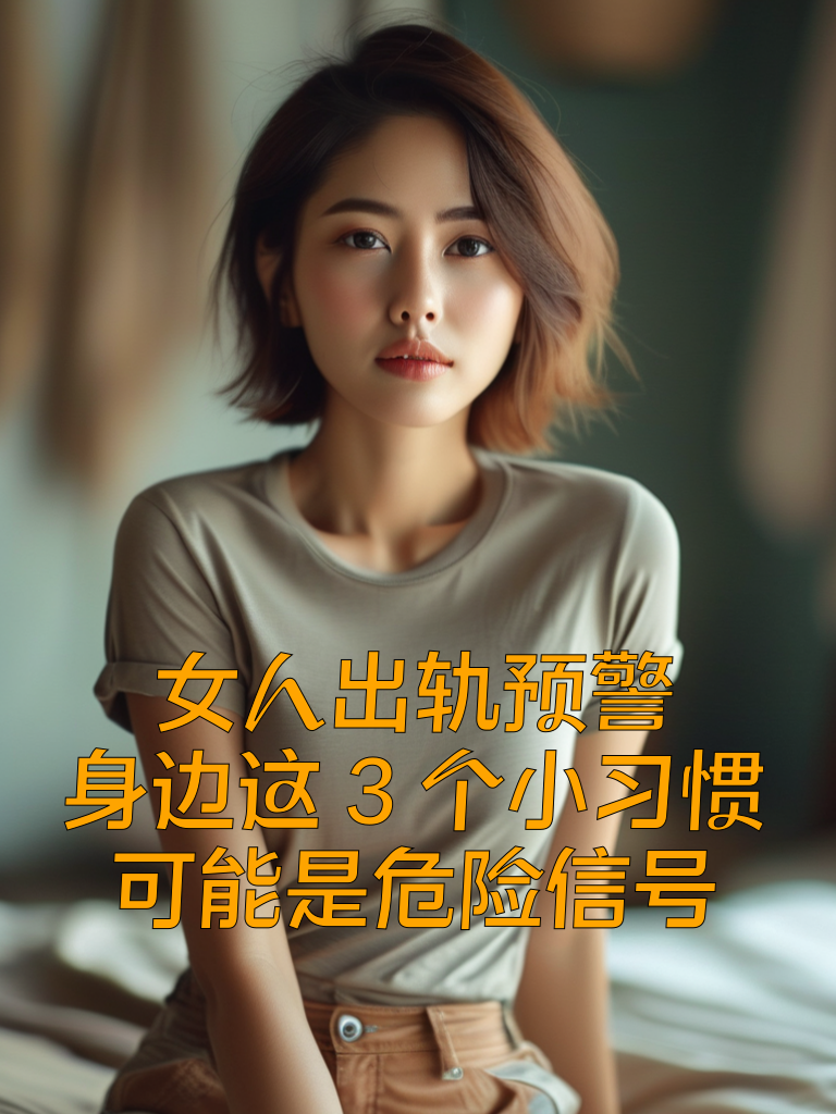 女人出轨预警：身边这3个小习惯可能是危险信号
