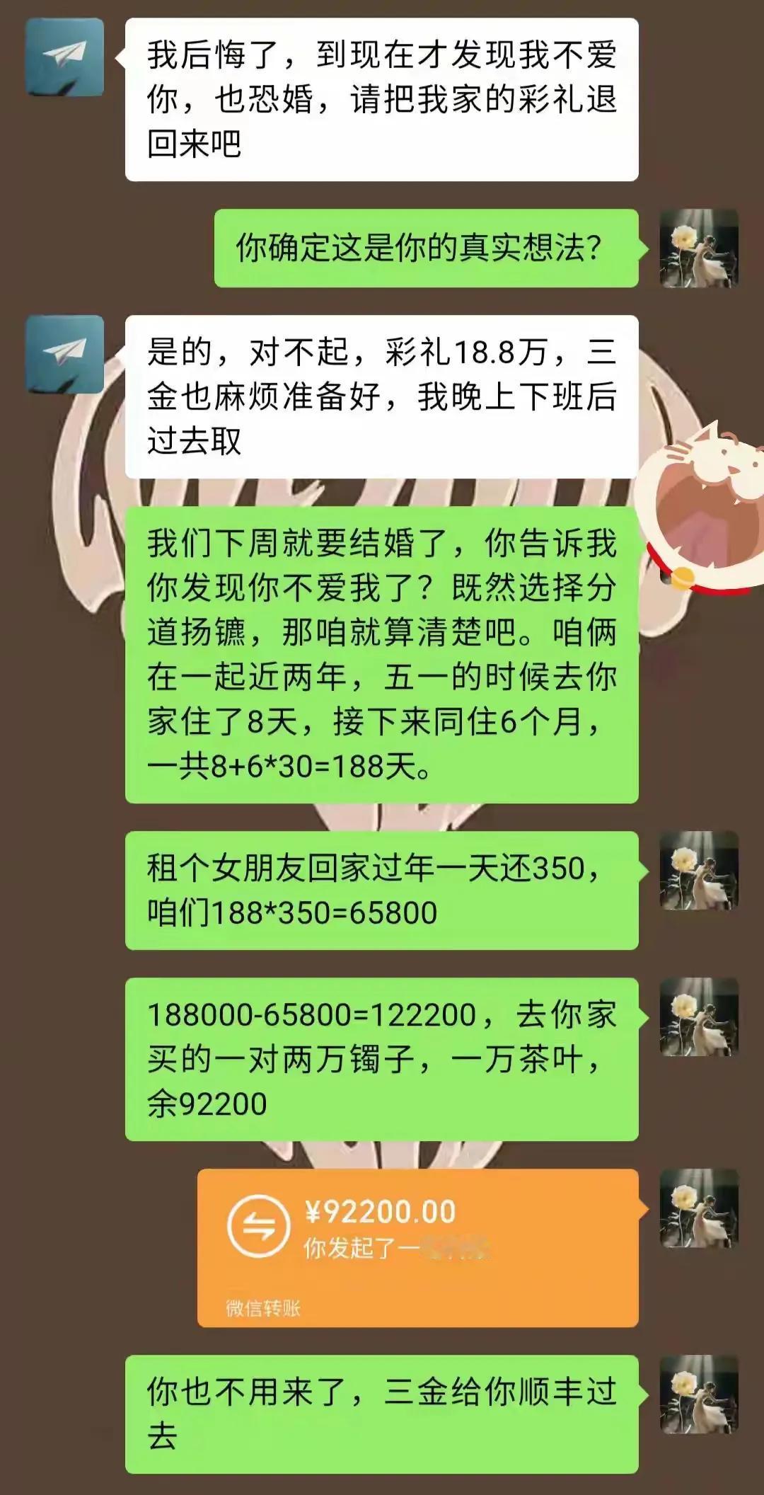 女朋友临时悔婚我这样做不过分吧[墨镜]