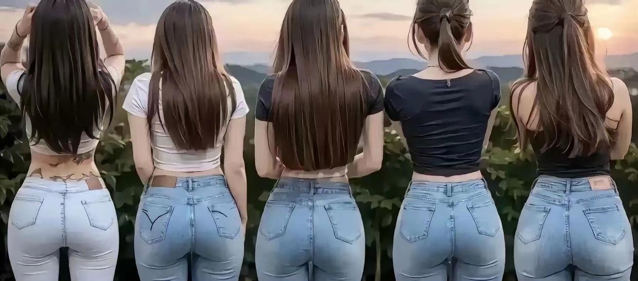 姐妹们一起去看日落，背影美翻了！????