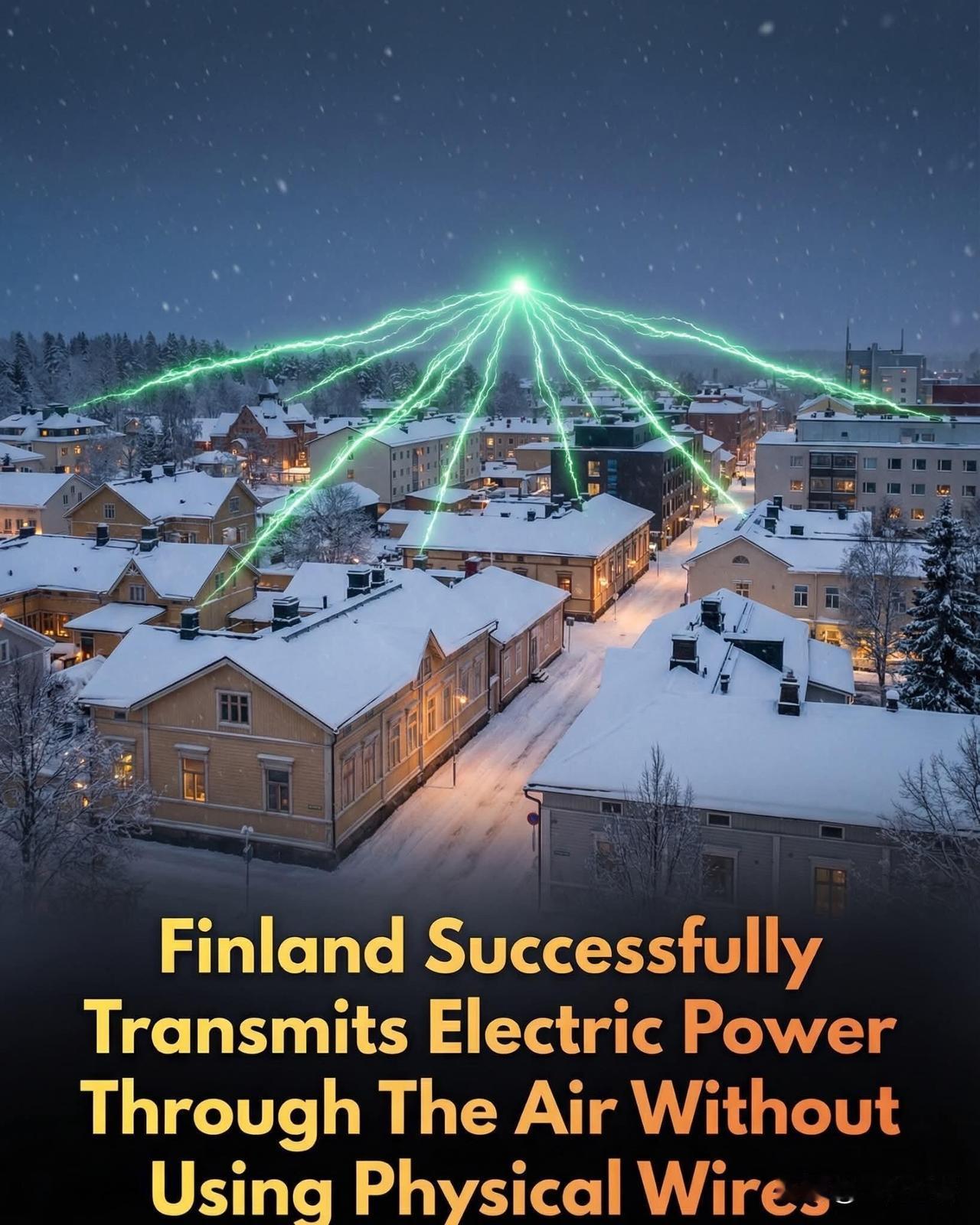 芬兰这波操作太牛了！空气居然能传电？芬兰居然试验成功用空气传输电力了！记得