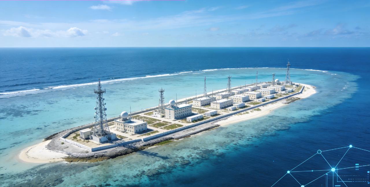 驻永暑礁网络空间部队首次公开筑牢远海岛礁网络安全屏障近日，驻永暑礁网络空