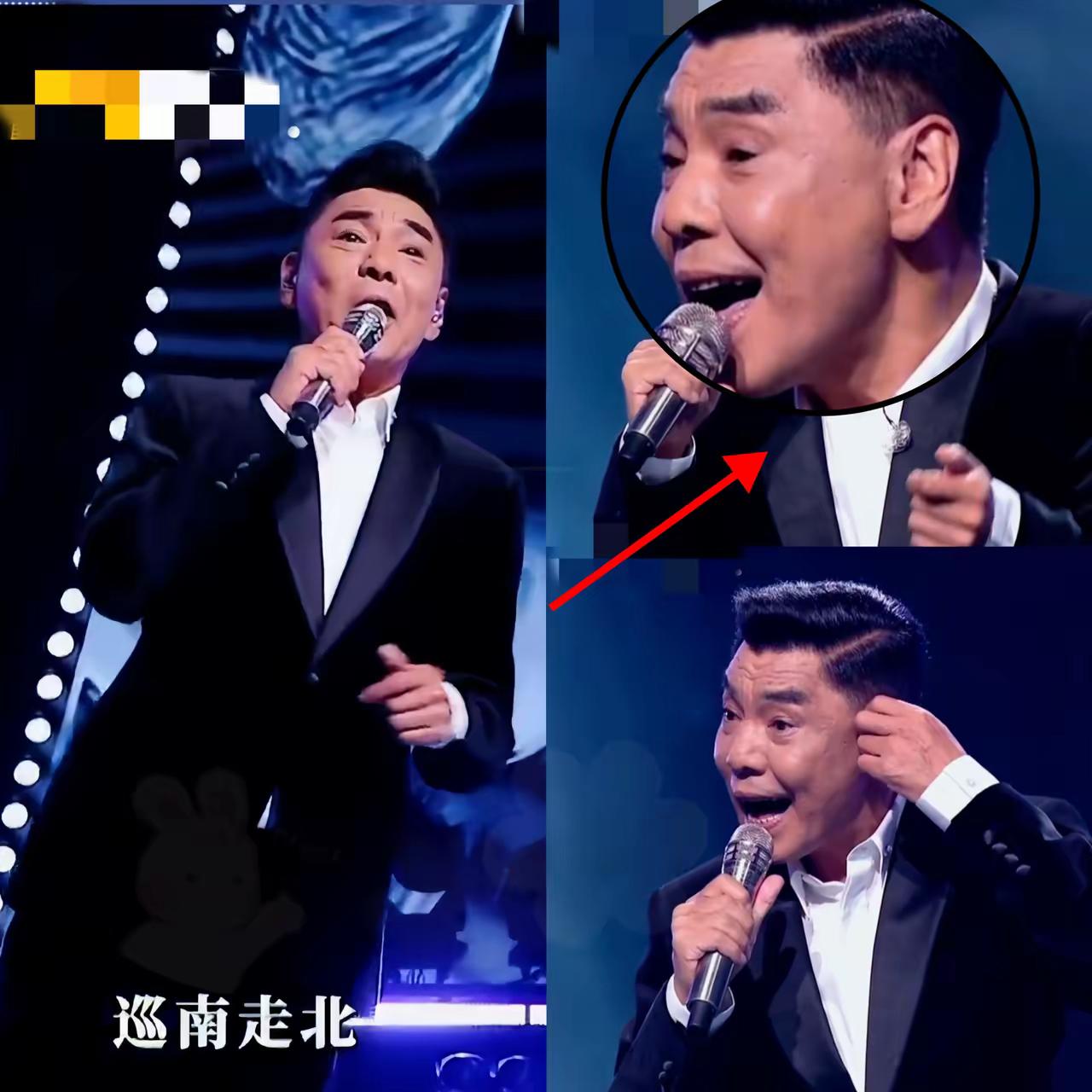 这下瞒不住了，全国人民都知道了！屠洪刚在大湾区晚会上唱歌，唱到一半直接把耳