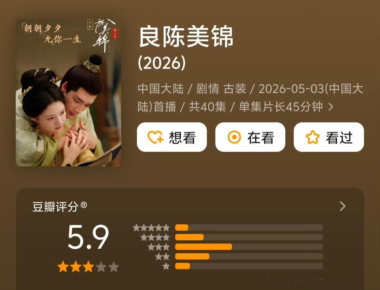 芒果TV天塌了！关晓彤李昀锐新剧《耀眼》豆瓣开分5.9，这是继任敏此沙《良陈美