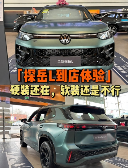 探岳L我觉得硬性条件确实不错，大众的底盘+大空间+智能车机，软装确实不够，塑料感