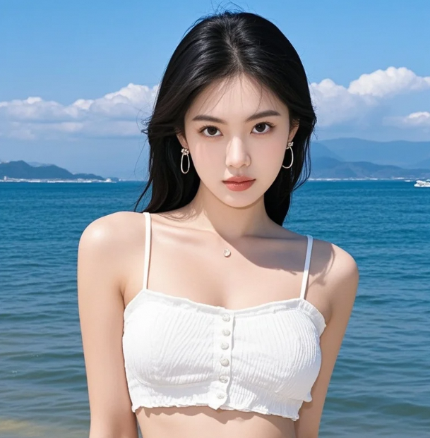 浪花亲吻脚踝，她回眸一笑的夏日心动定格