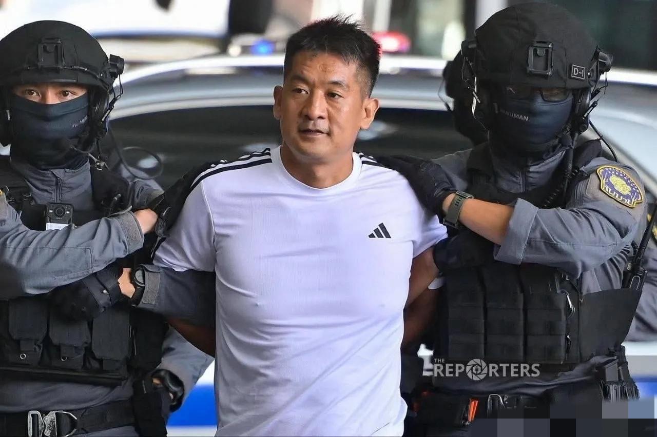 嘿嘿！大家有没有注意到那个佘智江，号称电诈界的“王炸”人物，居然连条像样的金链