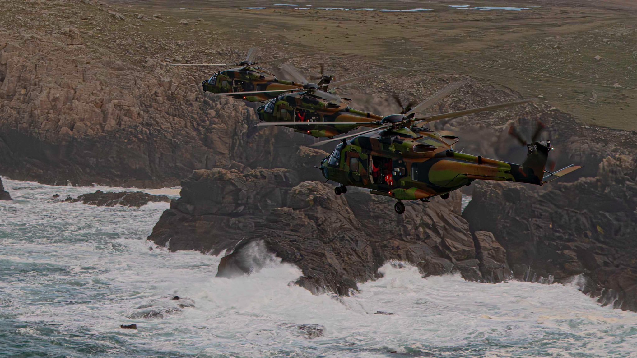 “猎户座-2026”演习，法国陆军航空兵第三战斗直升机团的NH90和小羚羊直升机