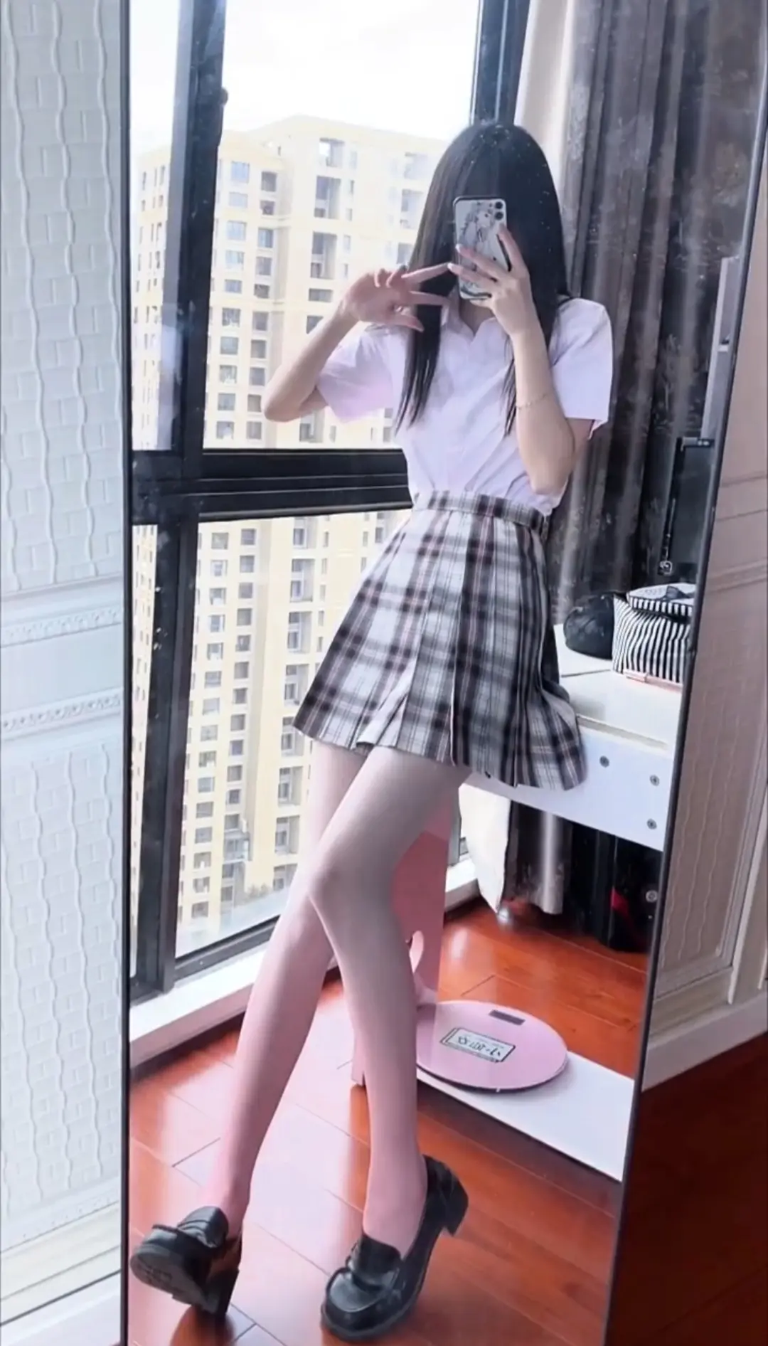 美女 jk穿搭 小姐姐 颜值 JK