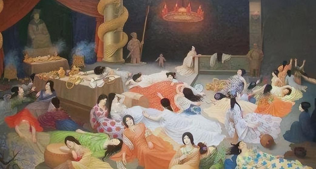 很多人以为殉葬就是把活人关进地宫，门一关，他们就只能哭喊着等死，其实，为了活下去