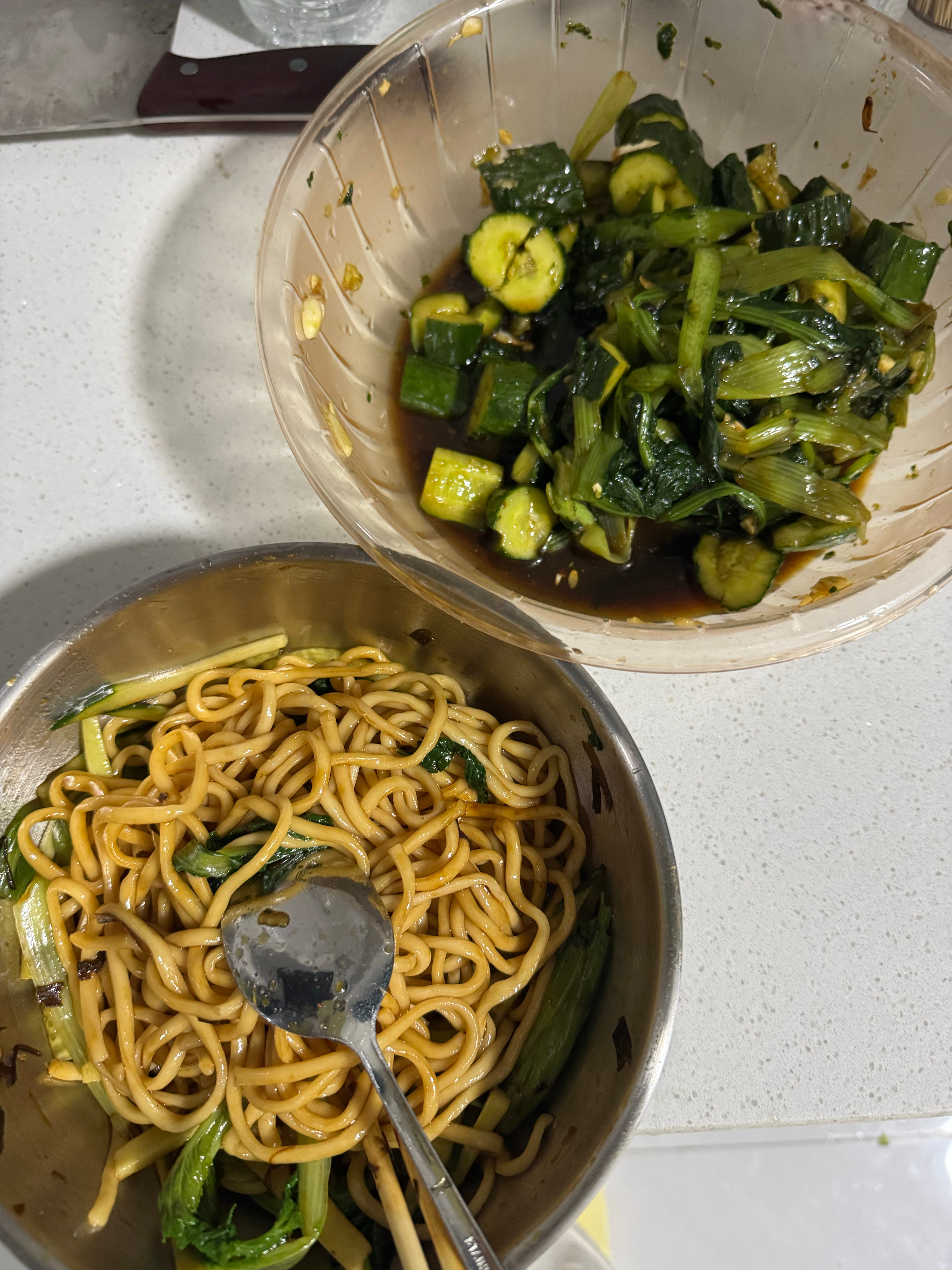 葱油拌面✅凉菜❎西瓜🍉✅