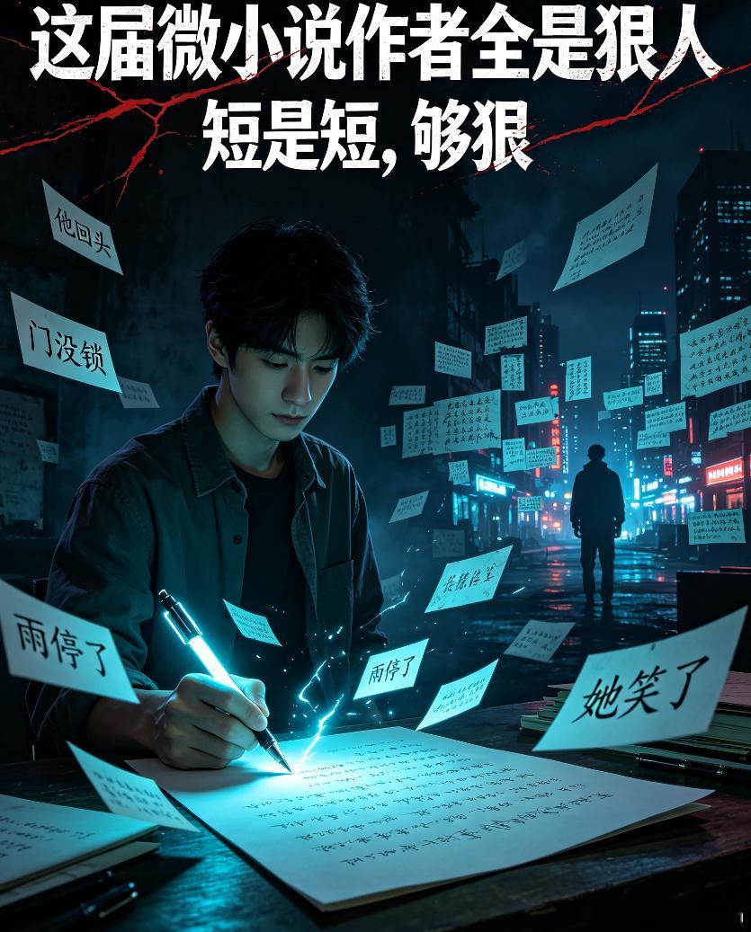 这届微小说作者全是狠人。什么叫狠？不是字数多，是刀刀见血，一击即中。微小说的魅力